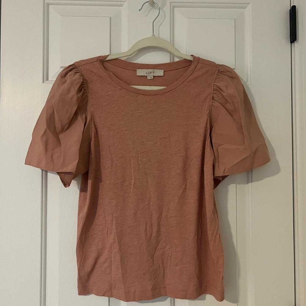 LOFT Women's Blush Short Sleeve Top